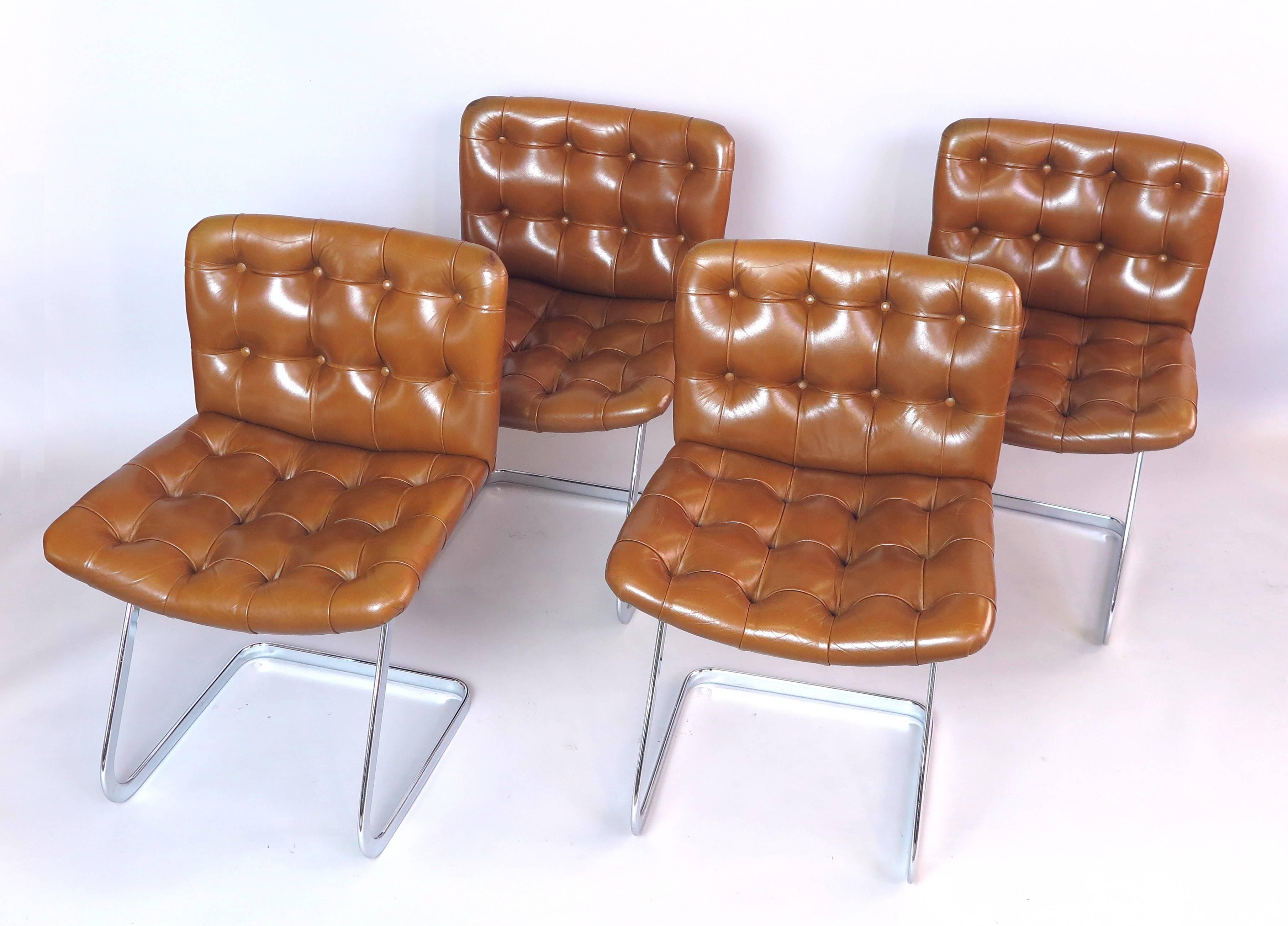 Set of Four comfortable UNESCO Chairs by Robert Haussmann, 1960s In Good Condition In Bern, CH