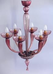Venini Glass Chandelier 1930, Marked