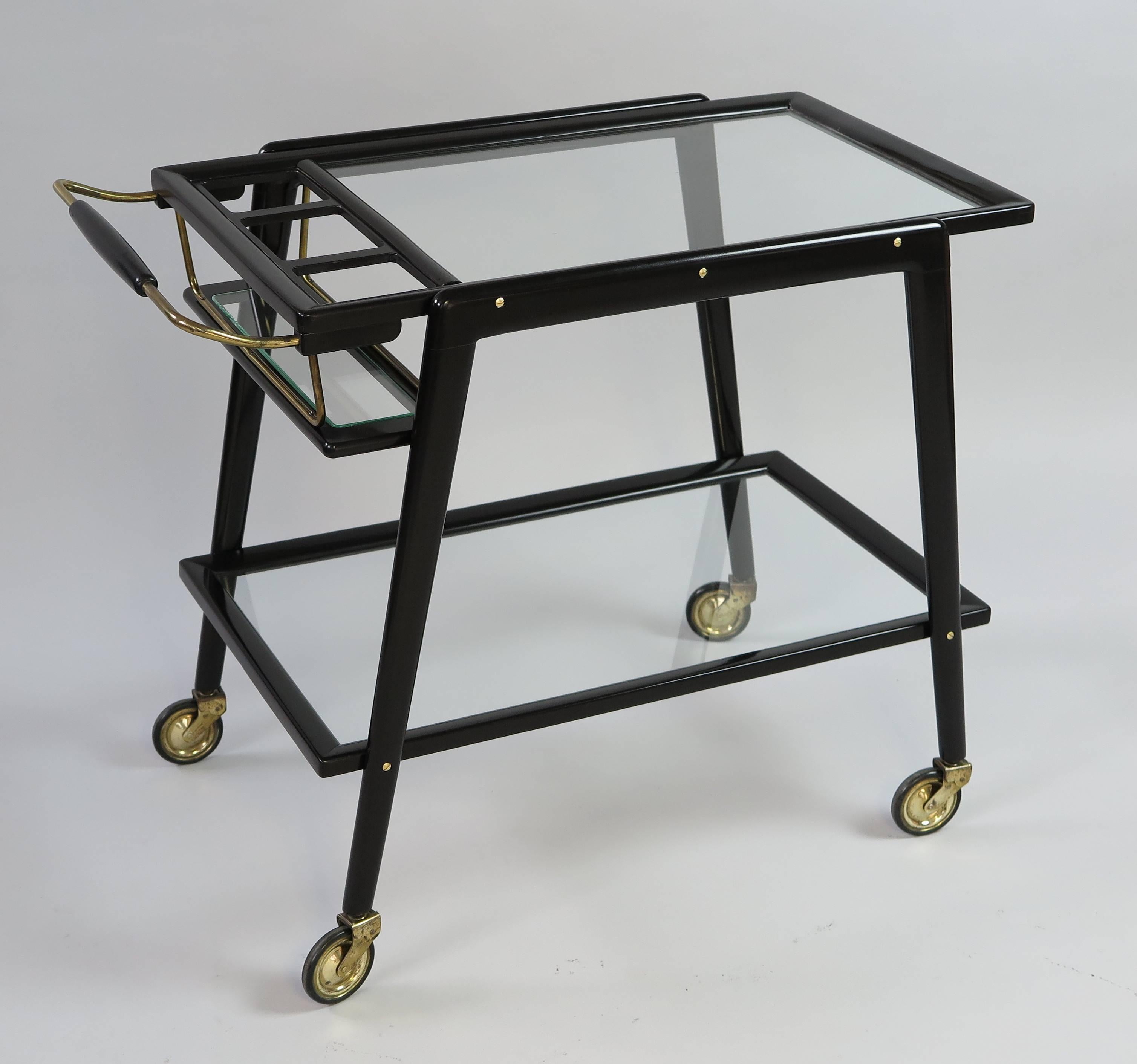 Bar Cart Italy, 1950s In Good Condition For Sale In Bern, CH