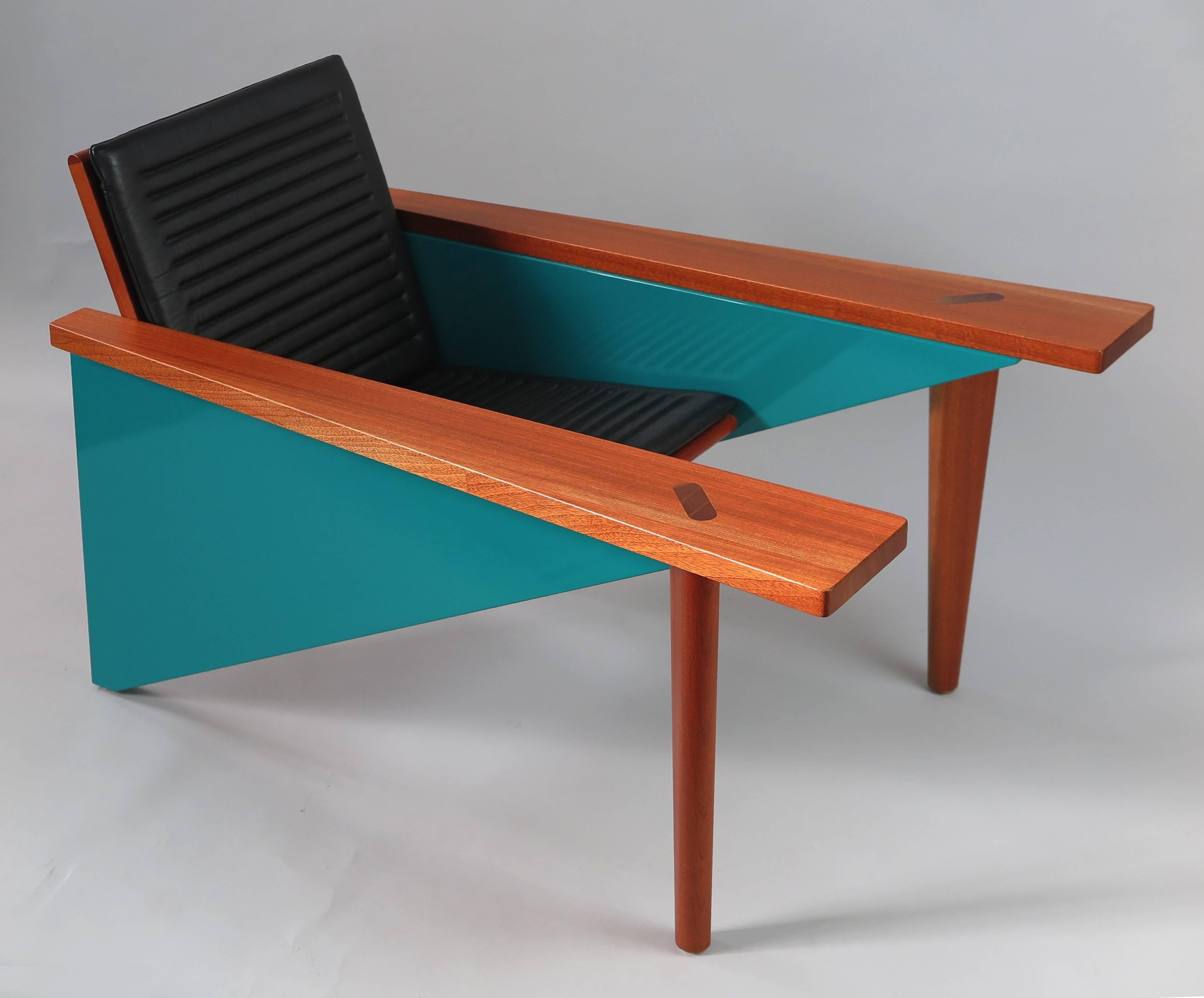 Post-Modern Stefan Zwicky's Iconic Lounge Chair, Switzerland, 1980s For Sale