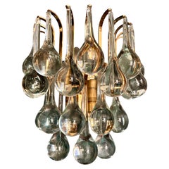 Palwa wall lamp - Palme & Walter with Murano glass drops