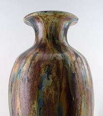 Large French Art Deco Pottery Vase, Roger Guerin