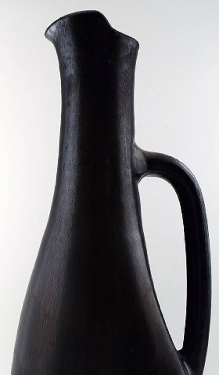 French Monumental 68 Cm. Vieux Biot, France Art Pottery Jug/Pitcher For Sale