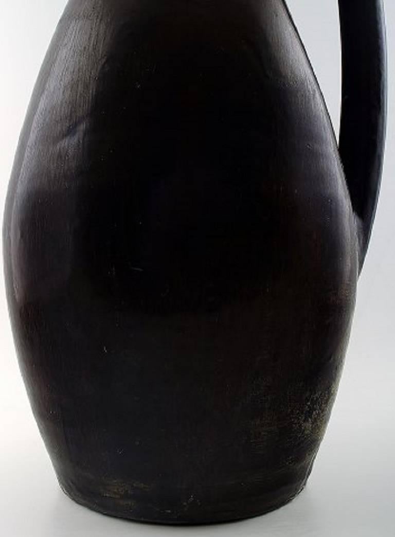 Monumental 68 Cm. Vieux Biot, France Art Pottery Jug/Pitcher In Good Condition For Sale In Copenhagen, DK