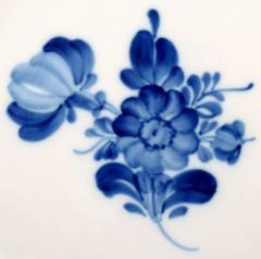 14 Plates Royal Copenhagen Blue Flower Angular, Lunch Plates
