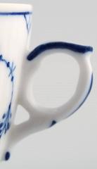 Eight Sets of Royal Copenhagen Blue Fluted Plain Coffee Cup and Saucer