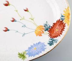 Antique and Rare Royal Copenhagen Large Dish Decorated with Flowers