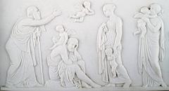 Rare Royal Copenhagen Biscuit Plaque after Thorvaldsen, Late 19th Century