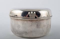 Italian Padova Jar of Sterling Silver and Evald Nielsen Silver Spoon