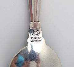 Seven Georg Jensen Sterling Silver Coffee Spoons