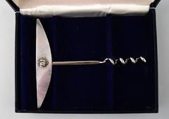 Uwe Helmuth Moltke. Cocktail Set in Sterling Silver, Gold Crowns