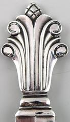 Georg Jensen Silver Acanthus, Designed by Johan Rohde, Two Dessert Spoons
