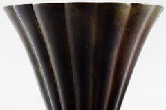 Rare and Early Just Andersen Art Deco Bronze Vase, Denmark, 1930s