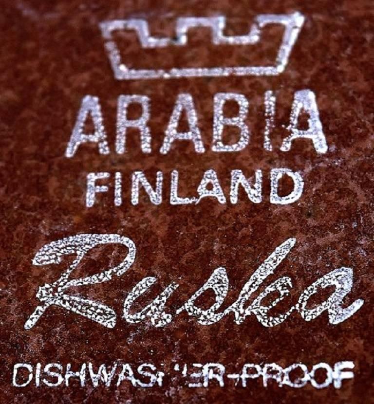 Arabia Ruska Stoneware Tea Service, Finnish Design, 1960s-1970s 2