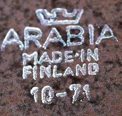 Arabia Ruska Stoneware Plates, Finnish Design, 1960s-1970s