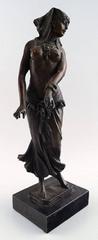 Large Oriental Bronze Figure, Belly Dancer, Likely French School, circa 1900