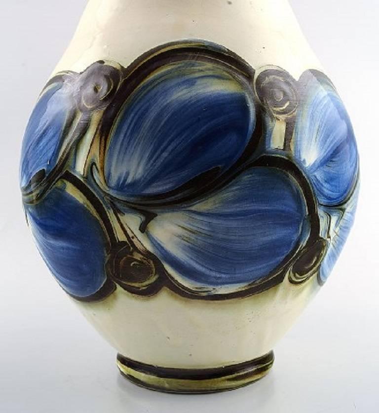 Art Deco Kähler, HAK, Glazed Stoneware Vase, 1930s For Sale
