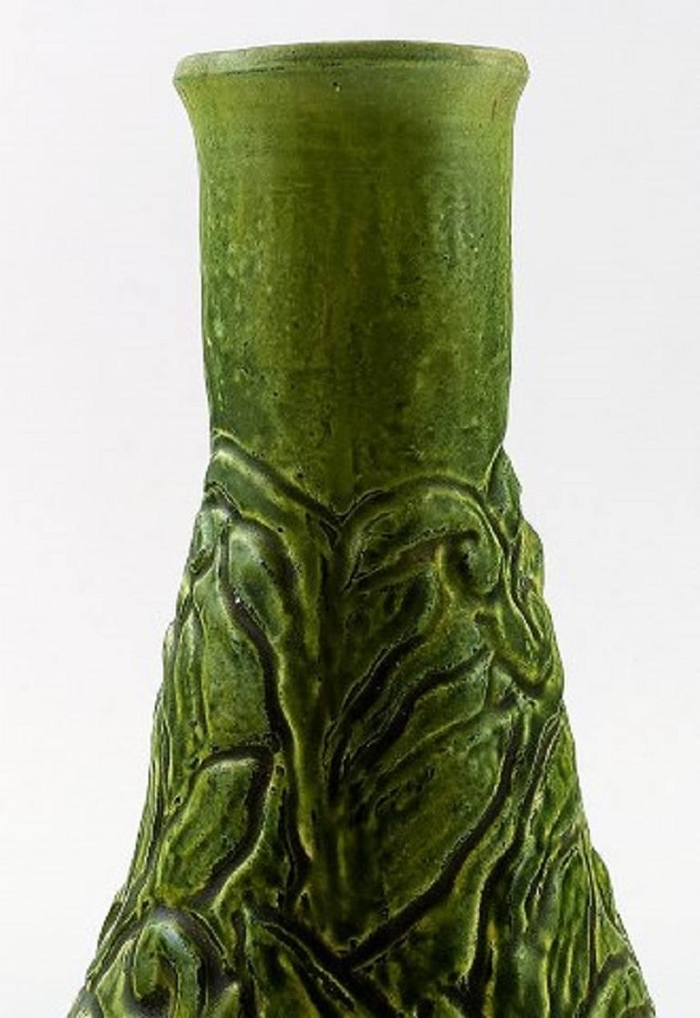 Rare Kähler, HAK, glazed stoneware vase, circa 1905.

Designed by Svend Hammershøi. Similar vase depicted in 
