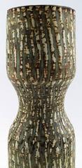Gunnar Nylund, Rörstrand Large Vase in Ceramic, Glaze in Shades of Green