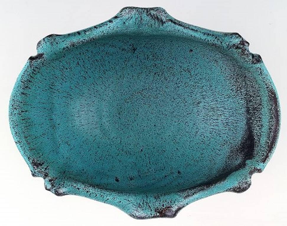 Kähler, HAK, Glazed Ceramic Bowl, 1930s, Designed by Svend Hammershøi In Excellent Condition In Copenhagen, DK