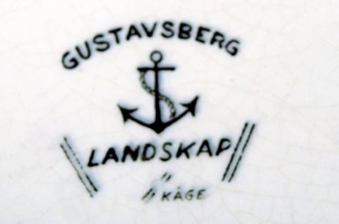 Wilhelm Kåge, Gustavsberg Dinner Service 'Landscape' in Earthenware For Sale 1