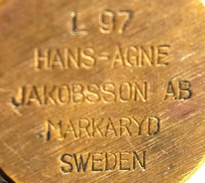 Hans Agne Jakobsson, Markaryd, Sweden, 23 Candlesticks in Brass, 1960s In Good Condition In Copenhagen, DK