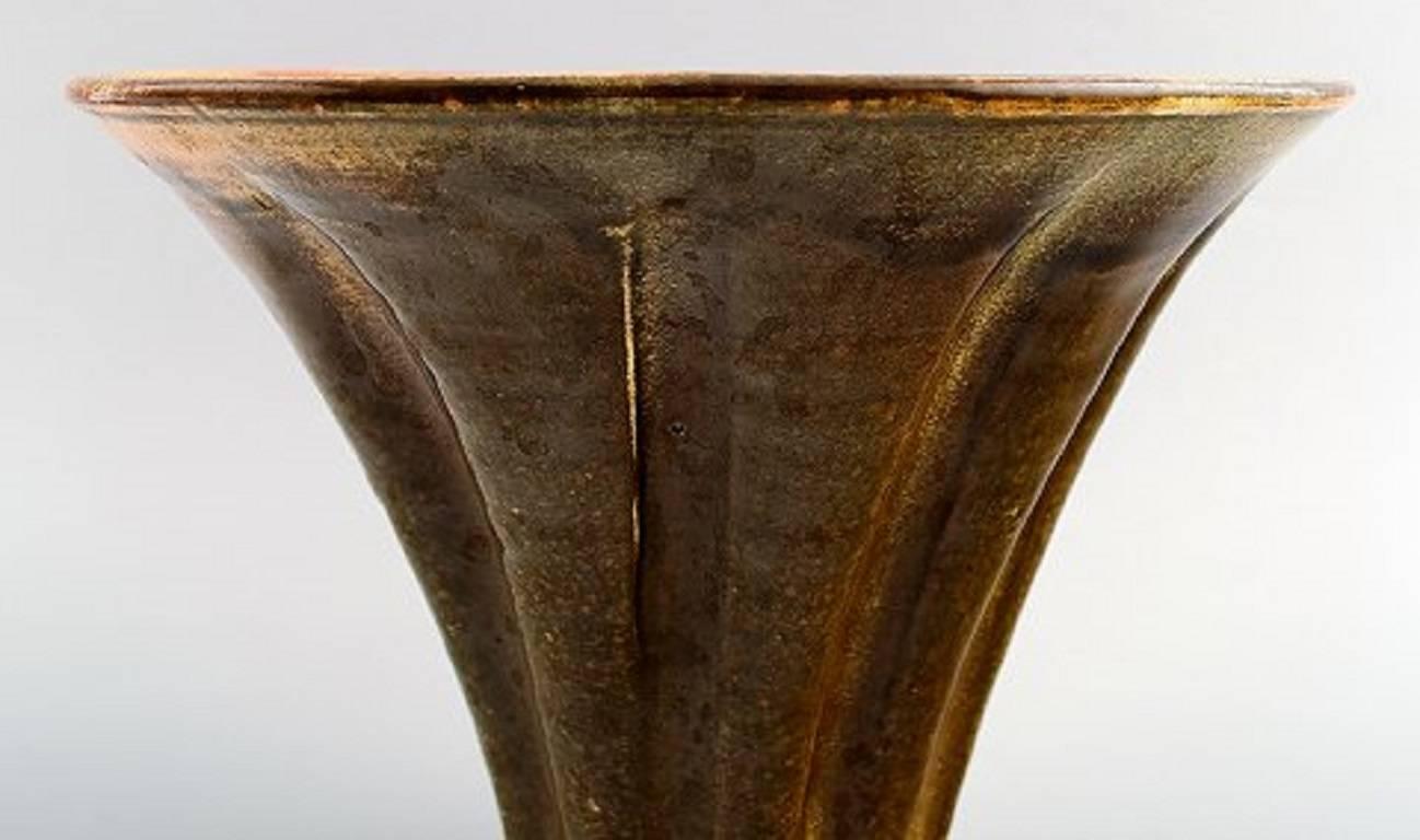 Art Deco Kähler, HAK, Svend Hammershøi, Glazed Stoneware Vase