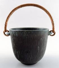 Arne Bang Ceramic Ice Bucket/Wine Cooler, Denmark, 1940s-1950s