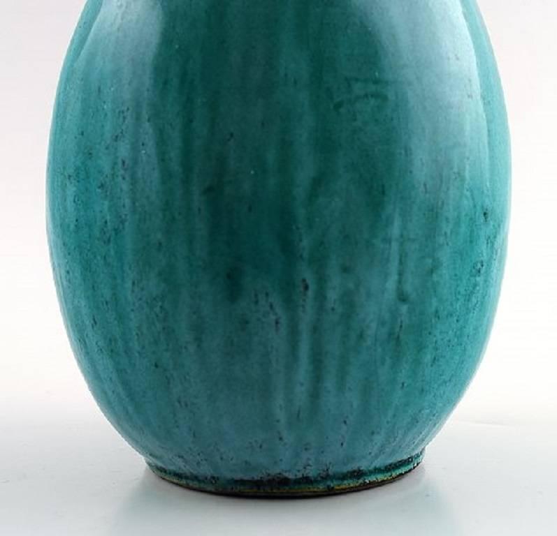 Svend Hammershoi for KäHler, HAK, Glazed Earthenware Vase, 1930s In Excellent Condition In Copenhagen, DK