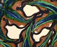 Kähler, HAK, Large Glazed Stoneware Dish or Platter, circa 1940s