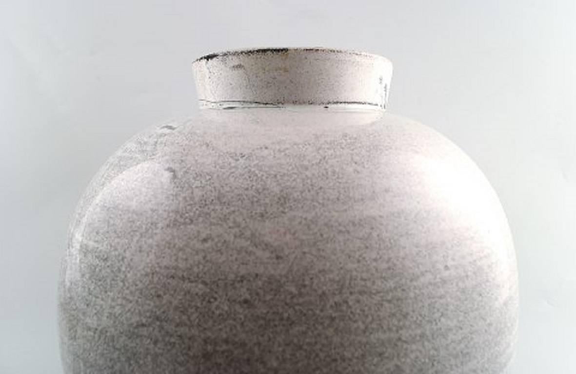 Danish Large Kähler, HAK, Glazed Earthenware Vase, 1930s