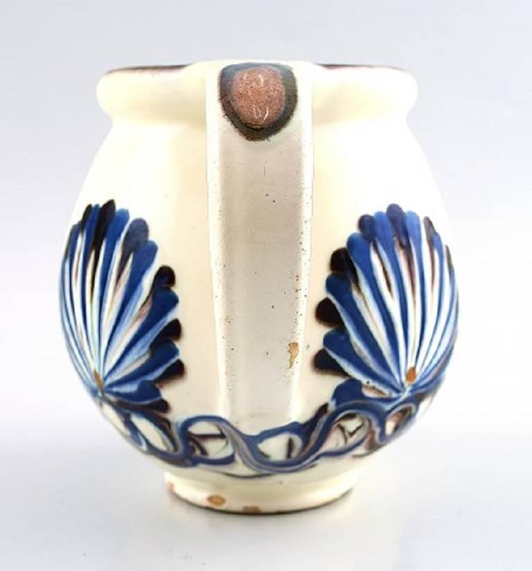 Art Deco Kähler, Denmark, Glazed Stoneware Pitcher, 1930s