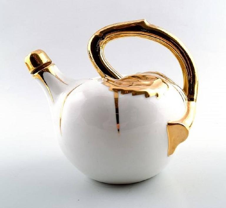 P. Pastaud for Limoges, France, Tea / Mocha / Sake Set of Six Pieces on  Tray For Sale at 1stDibs