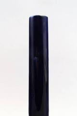 Art Nouveau Rörstrand Narrow-Neck Vase in Earthenware Decorated with Flowers