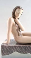 Bing & Grondahl Figurine, Naked Girl on Stairs