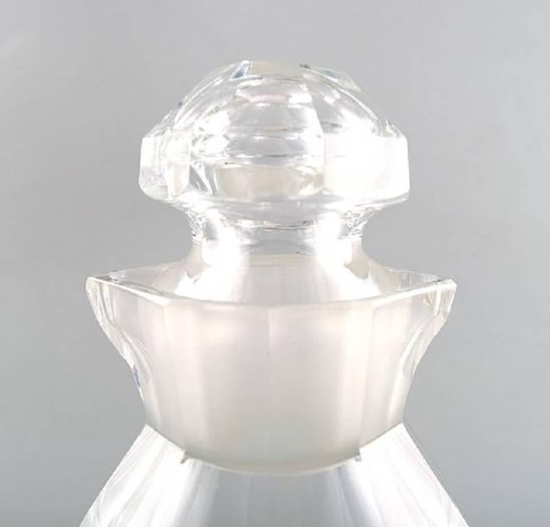 Scandinavian Modern Cocktail Jug/Shaker in Clear Glass, Modern Swedish Art Glass, 1960s For Sale