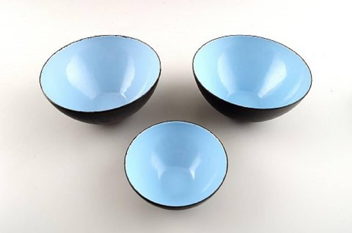 Krenit 3 Bowls and Two Dishes by Herbert Krenchel, 1970s, Danish Design In Good Condition For Sale In Copenhagen, DK
