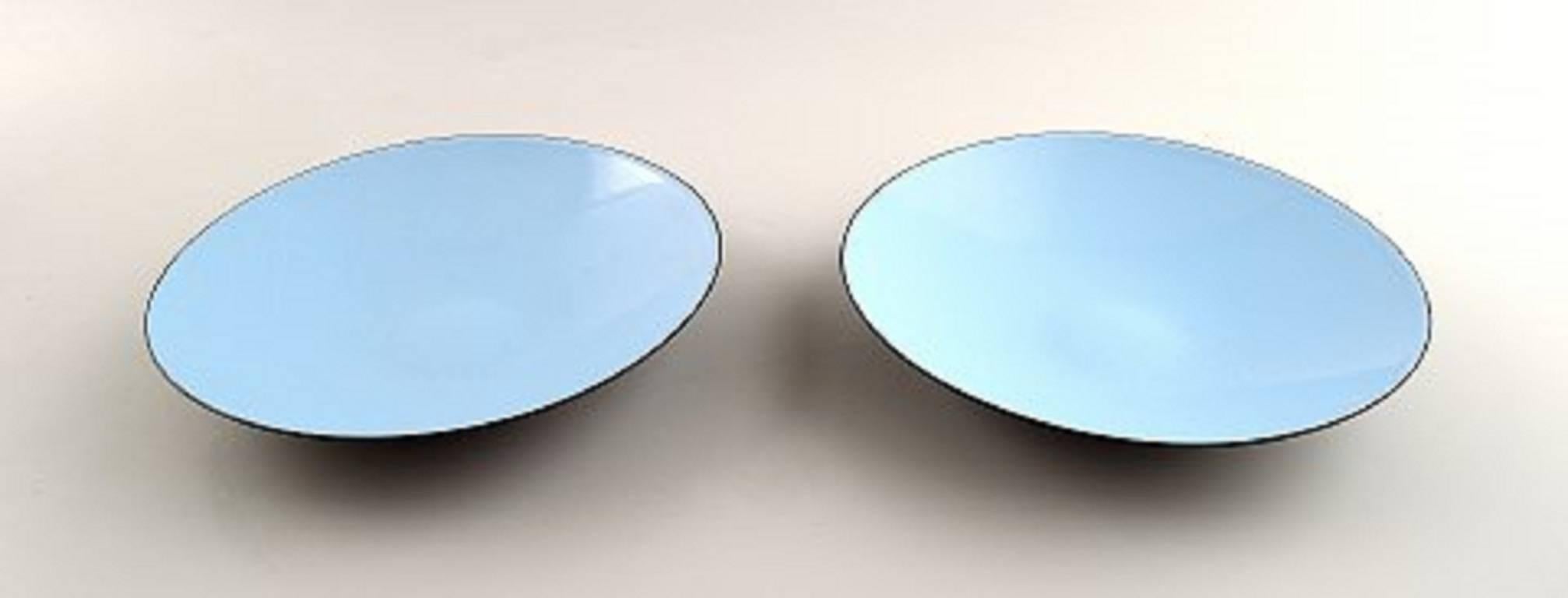 Late 20th Century Krenit 3 Bowls and Two Dishes by Herbert Krenchel, 1970s, Danish Design For Sale
