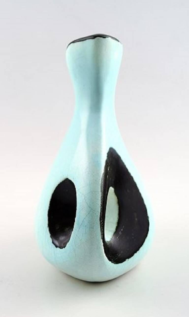 Mid-Century moderno Hans Hedberg, Ceramista svedese, Vaso unico in ceramica, anni '60 circa in vendita
