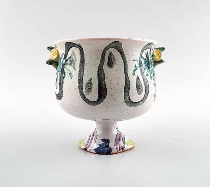 Bjorn Wiinblad Unique Ceramic Vase, The Blue House, 1964 In Excellent Condition In Copenhagen, DK