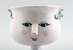 Bjorn Wiinblad Unique Ceramic Vase, The Blue House, 1964