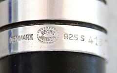 Jørgen Møller for Georg Jensen, Black Painted, Wooden Walking Stick