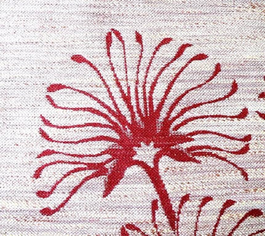 Scandinavian Modern Rölakan Rug or Wall Carpet in Wool, Handwoven, Sweden, Mid-20th Century For Sale