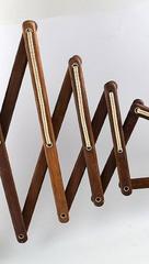 Erik Hansen an Oak Sax Wall Lamp, Danish Design 1960s-1970s