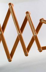 Erik Hansen an Oak Sax Wall Lamp, Danish Design 1960s-1970s