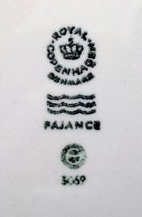 Blue Line Faience Porcelain Dinnerware by Aluminia and Royal Copenhagen