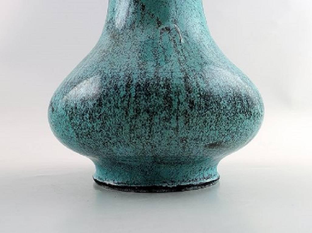 Mid-20th Century Svend Hammershøi for Kähler, HAK, Glazed Stoneware Art Pottery Vase, 1930s