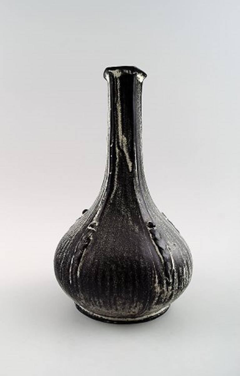 Danish Large Kähler, Denmark, Glazed Earthenware Vase, 1930s by Svend Hammershøi