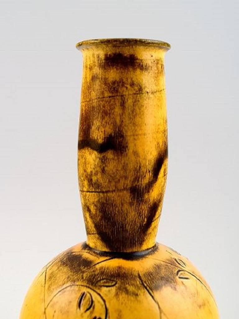 Danish Kähler, Denmark, Glazed Stoneware Vase, 1930s