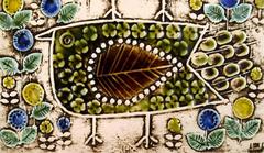 Lisa Larson for Gustavsberg, Wall Plaque, Stoneware, Retro